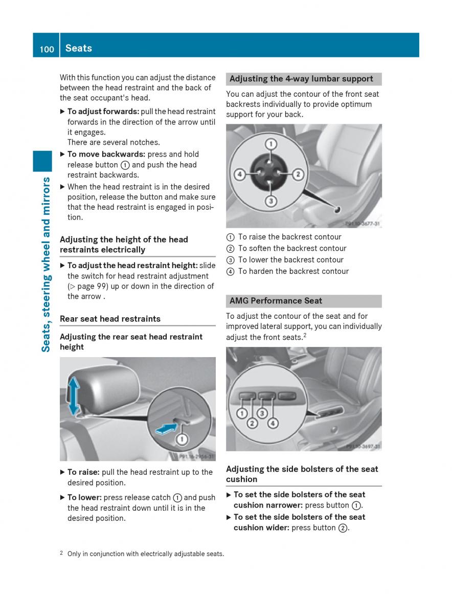 Mercedes Benz CLA C117 owners manual / page 102