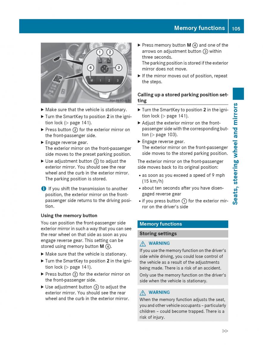 Mercedes Benz CLA C117 owners manual / page 107