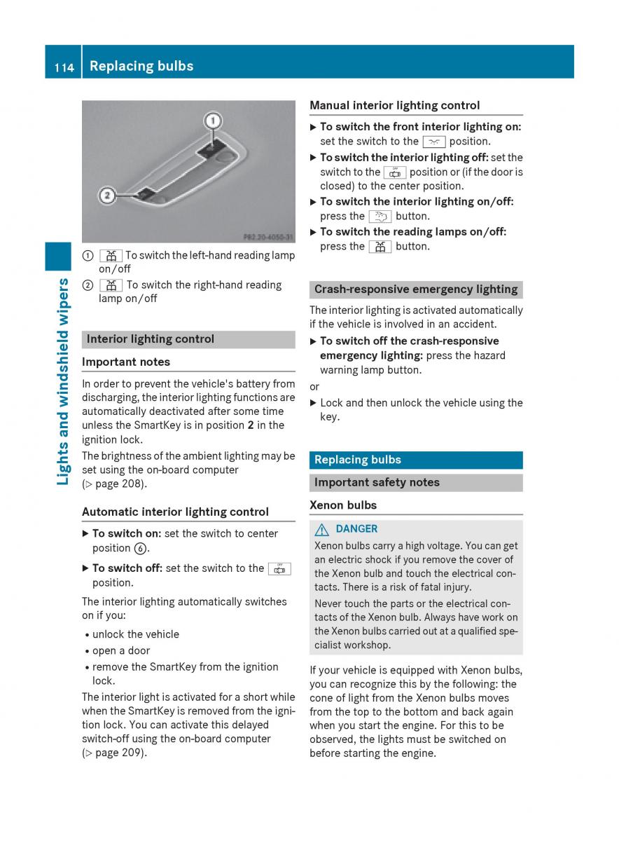 Mercedes Benz CLA C117 owners manual / page 116