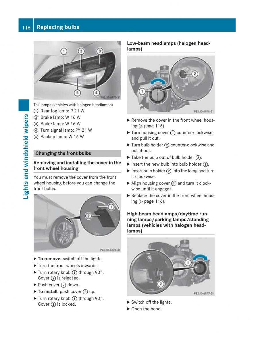 Mercedes Benz CLA C117 owners manual / page 118