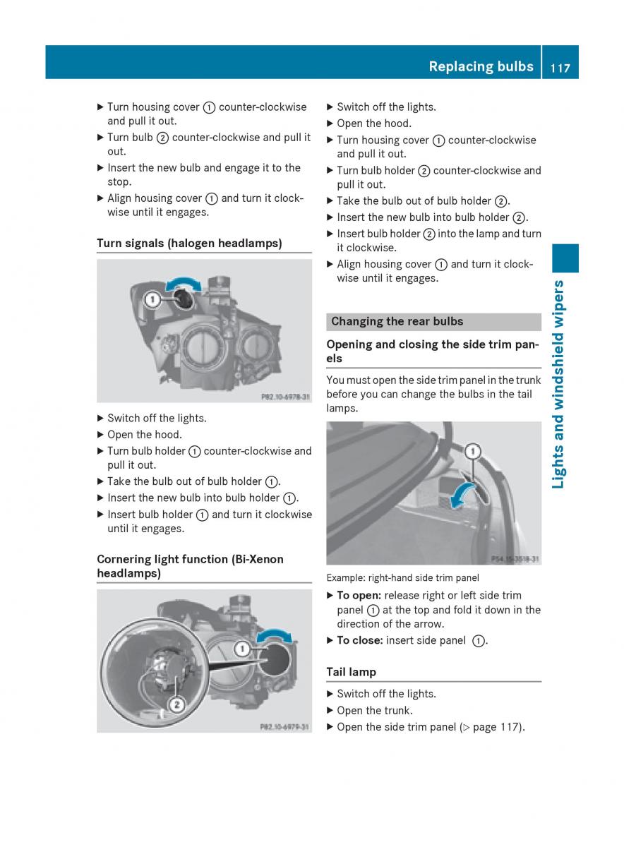 Mercedes Benz CLA C117 owners manual / page 119