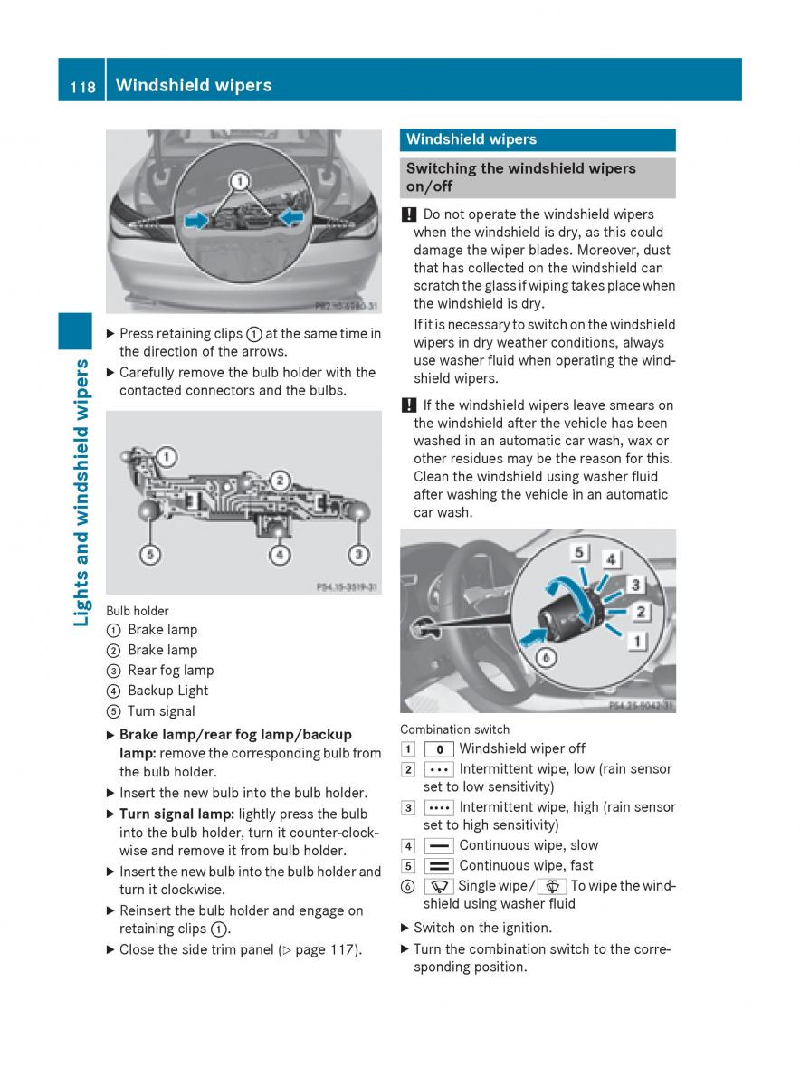 Mercedes Benz CLA C117 owners manual / page 120