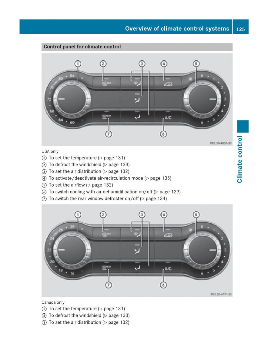 Mercedes Benz CLA C117 owners manual / page 127