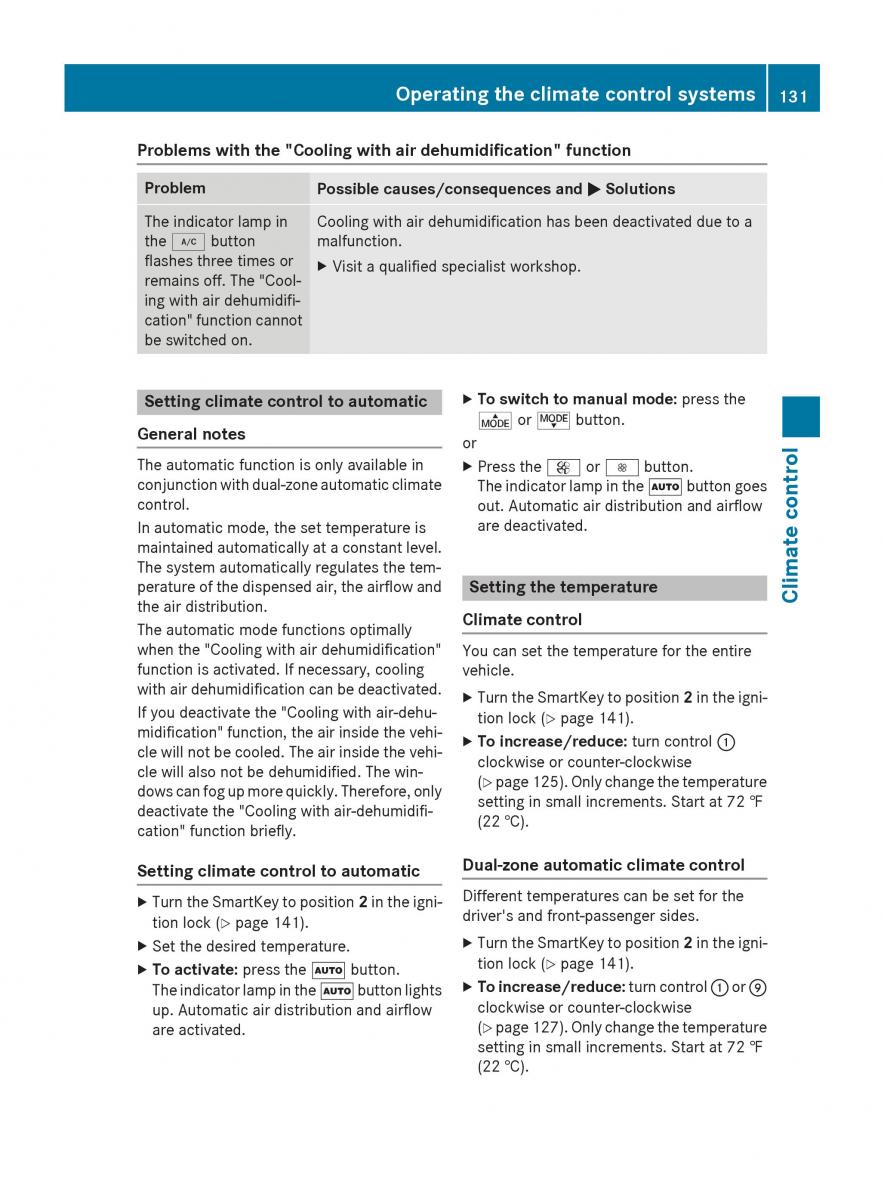 Mercedes Benz CLA C117 owners manual / page 133