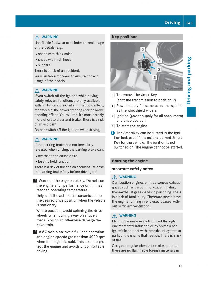 Mercedes Benz CLA C117 owners manual / page 143