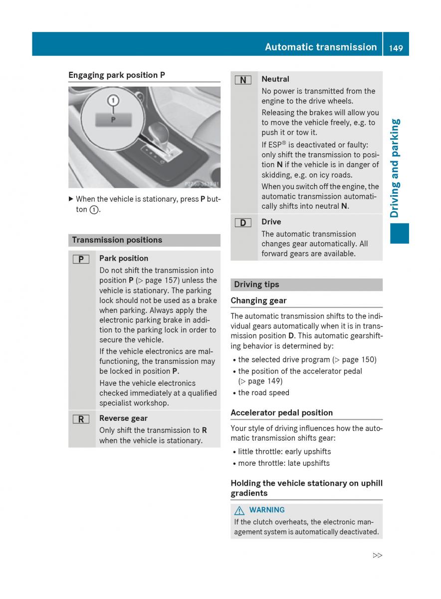 Mercedes Benz CLA C117 owners manual / page 151