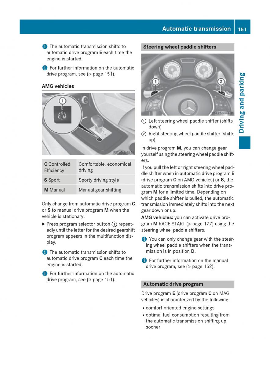 Mercedes Benz CLA C117 owners manual / page 153