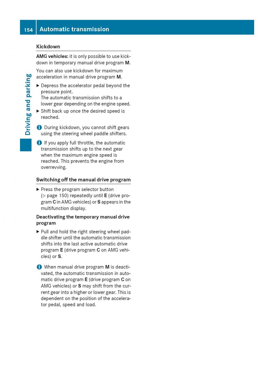 Mercedes Benz CLA C117 owners manual / page 156