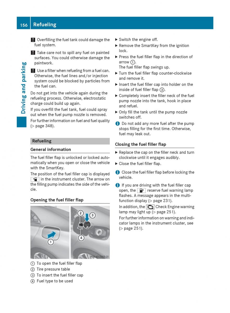 Mercedes Benz CLA C117 owners manual / page 158