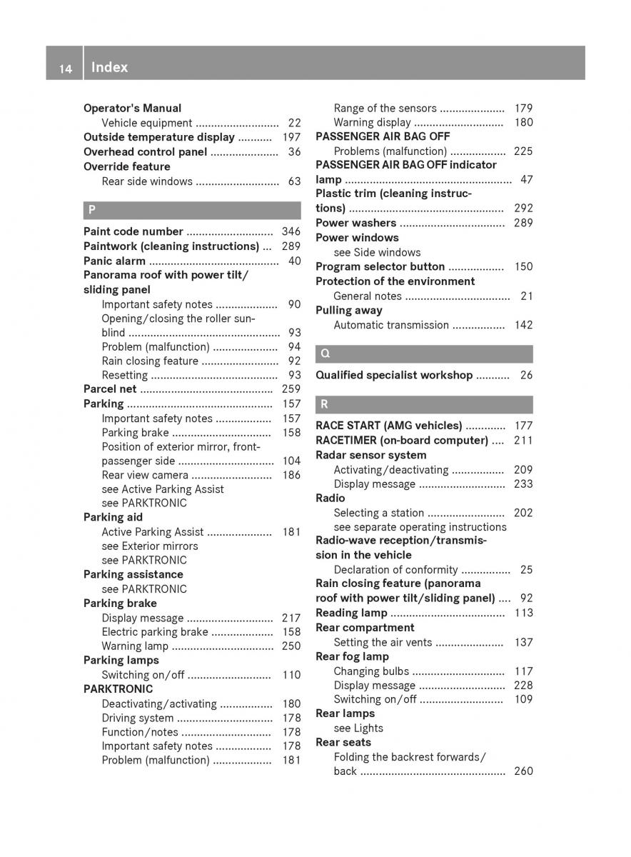 Mercedes Benz CLA C117 owners manual / page 16