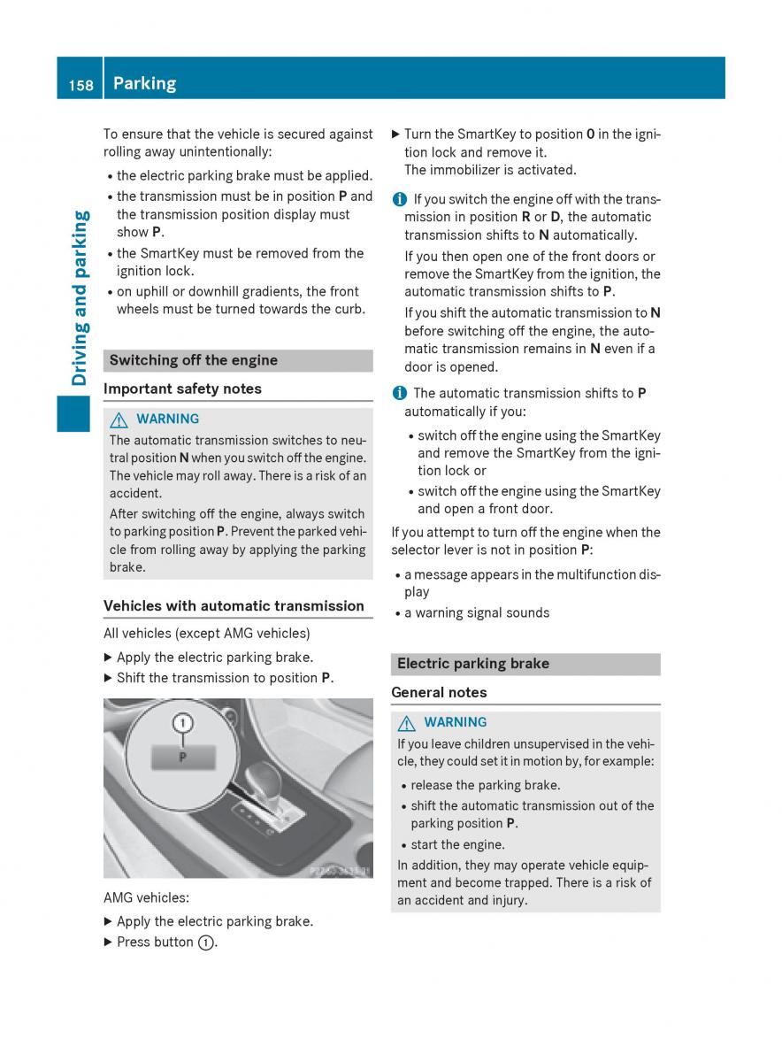 Mercedes Benz CLA C117 owners manual / page 160