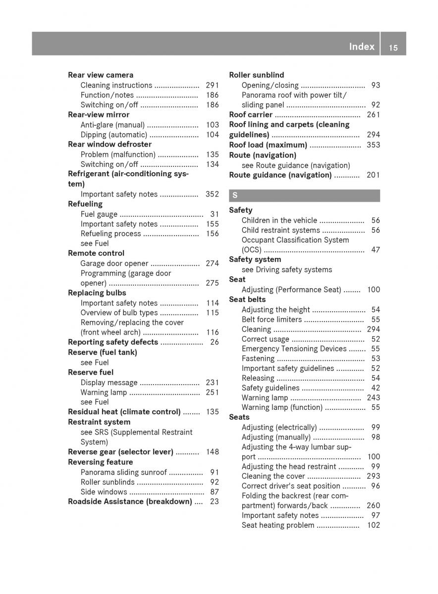 Mercedes Benz CLA C117 owners manual / page 17