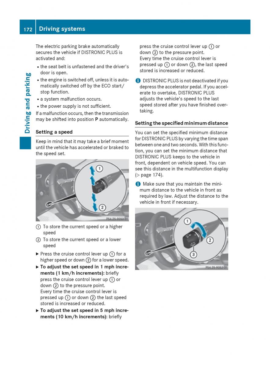 Mercedes Benz CLA C117 owners manual / page 174