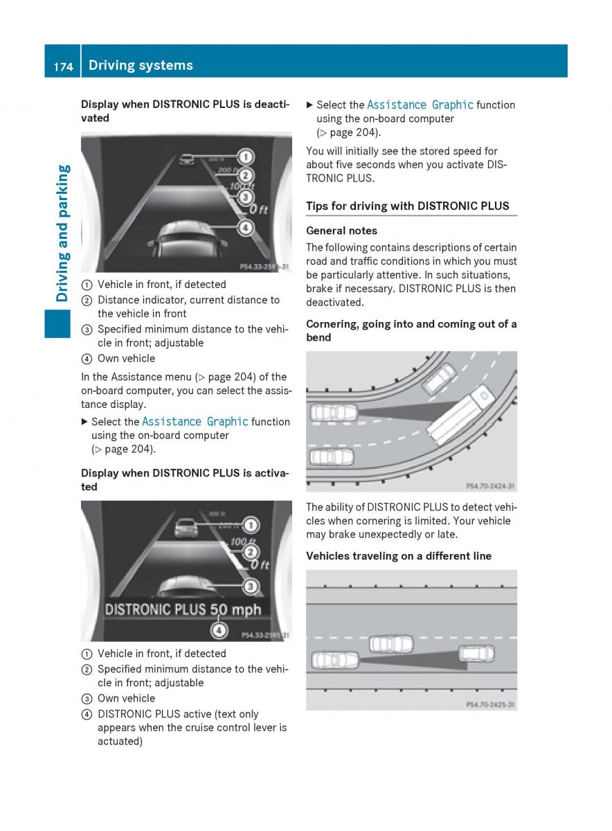 Mercedes Benz CLA C117 owners manual / page 176