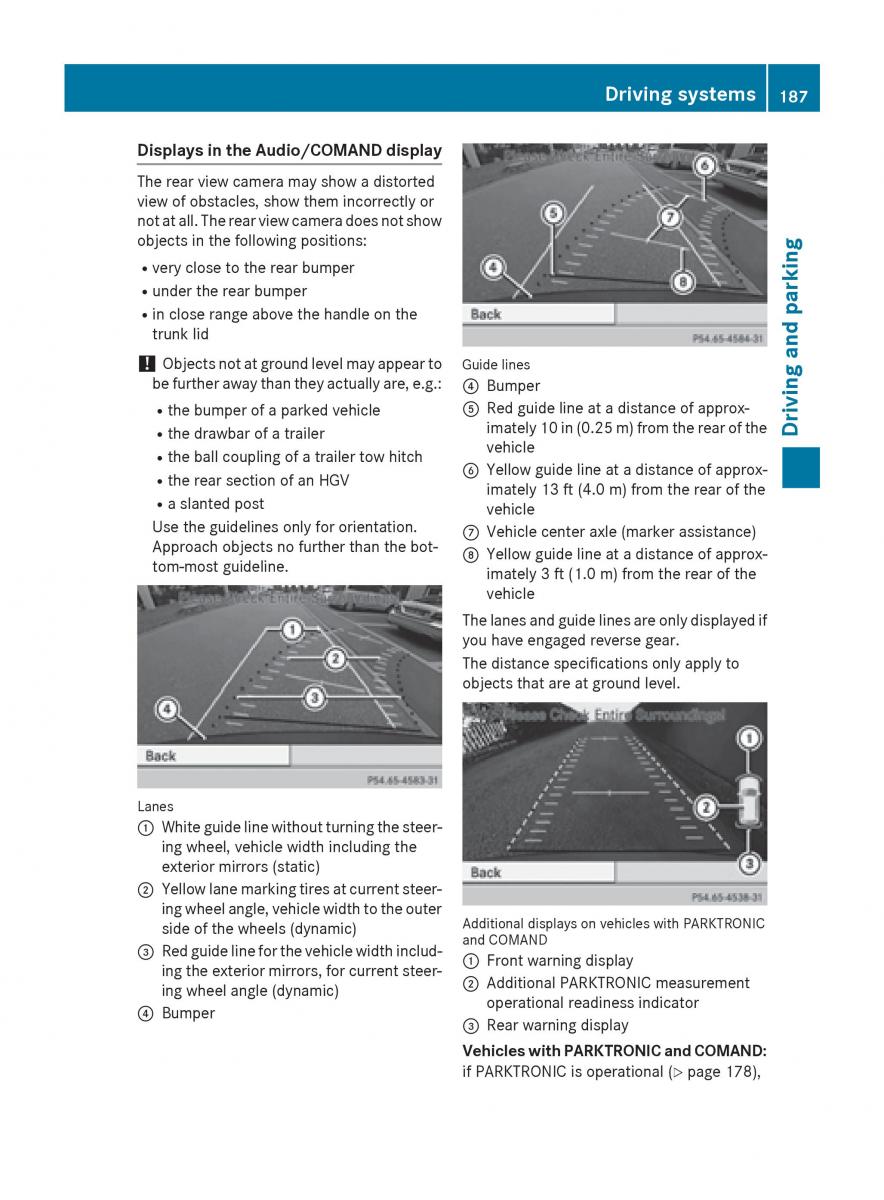 Mercedes Benz CLA C117 owners manual / page 189