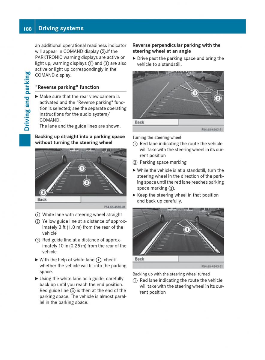 Mercedes Benz CLA C117 owners manual / page 190