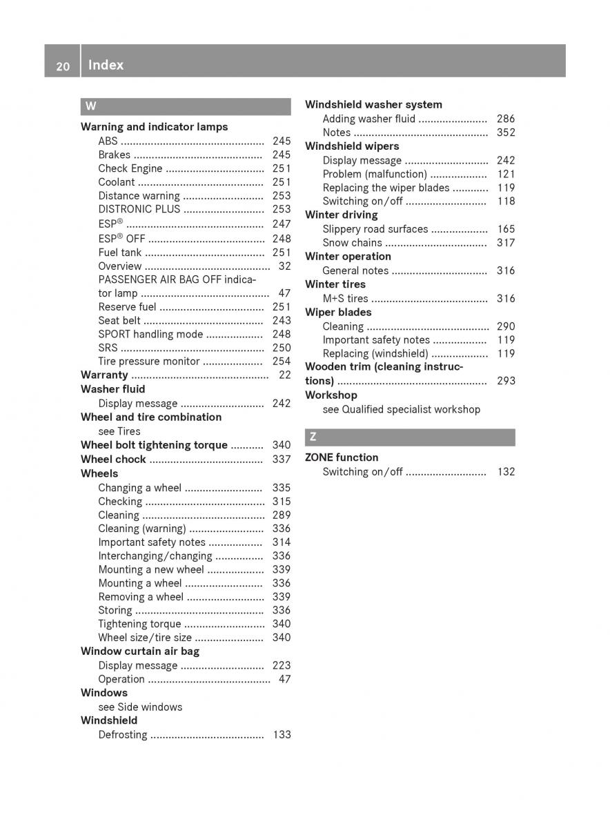 Mercedes Benz CLA C117 owners manual / page 22