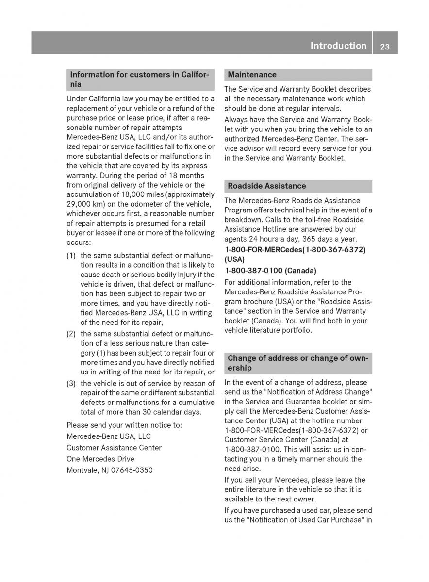 Mercedes Benz CLA C117 owners manual / page 25