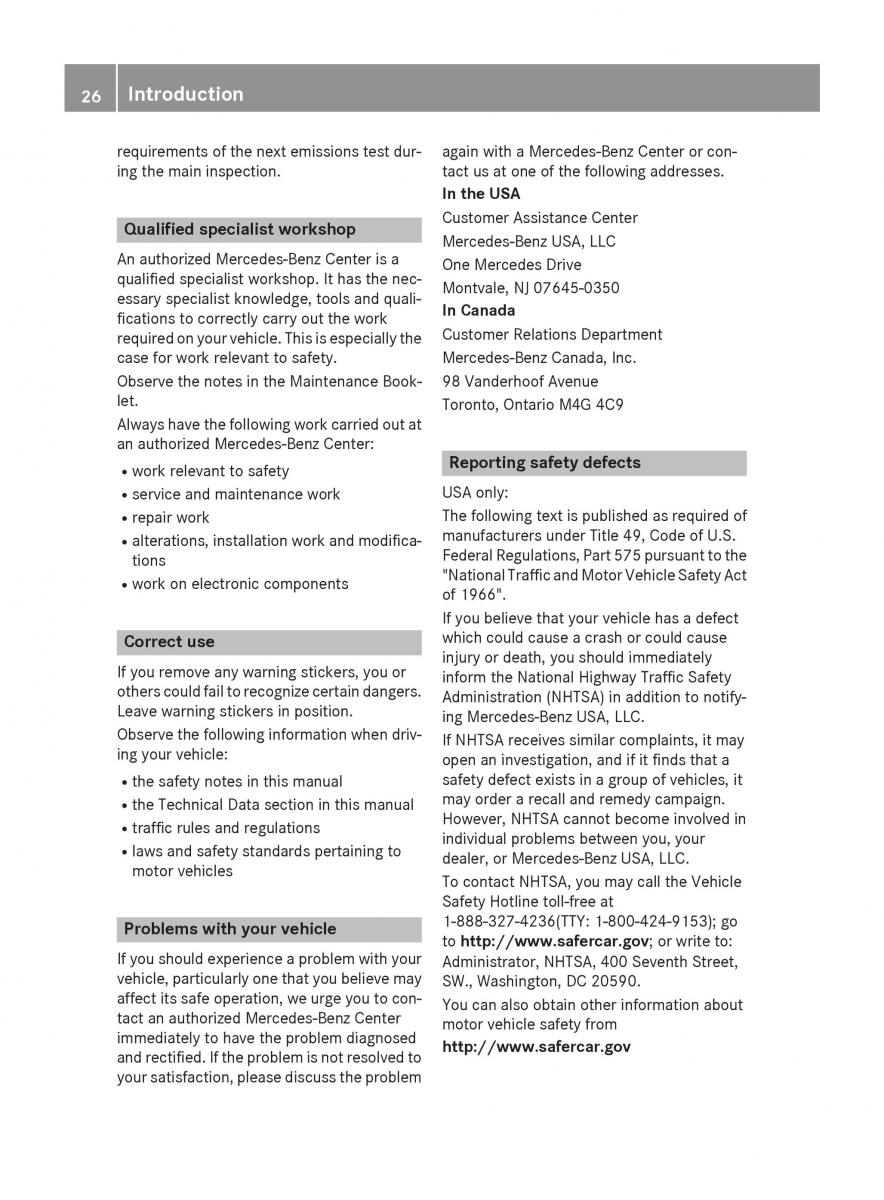 Mercedes Benz CLA C117 owners manual / page 28