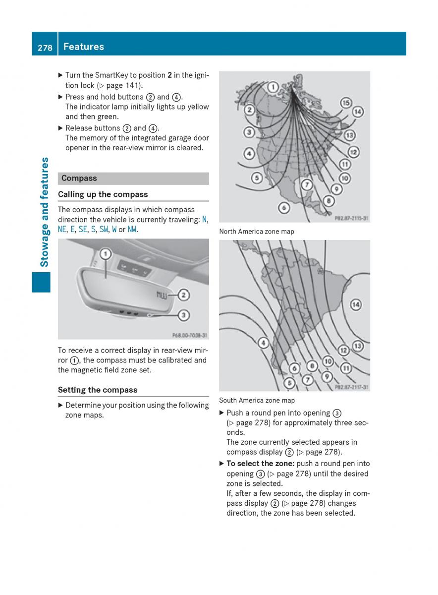 Mercedes Benz CLA C117 owners manual / page 280