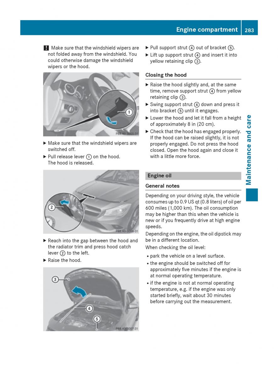 Mercedes Benz CLA C117 owners manual / page 285