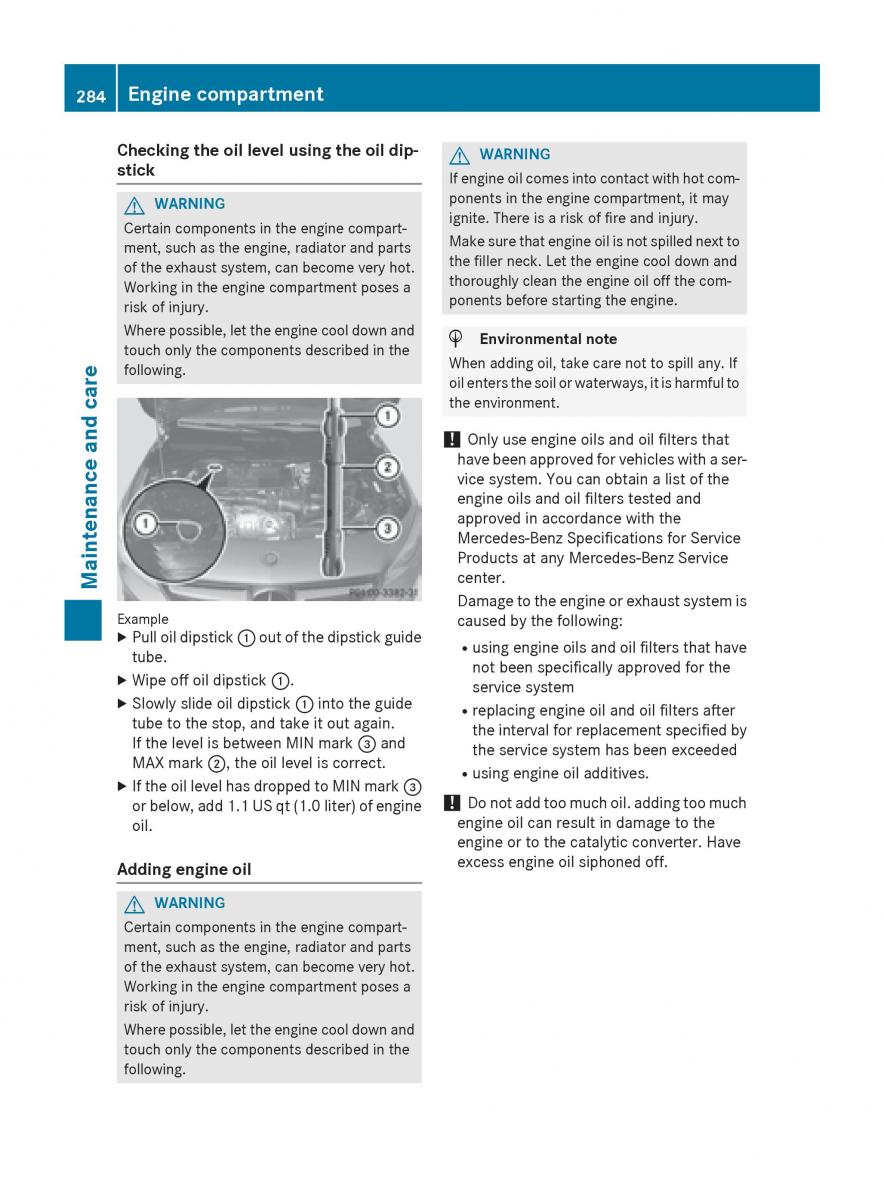 Mercedes Benz CLA C117 owners manual / page 286