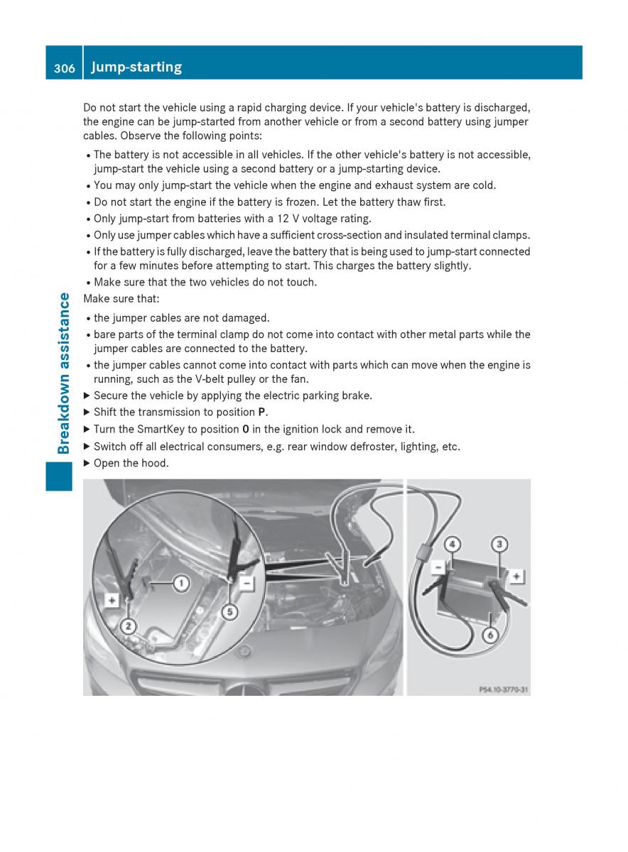 Mercedes Benz CLA C117 owners manual / page 308