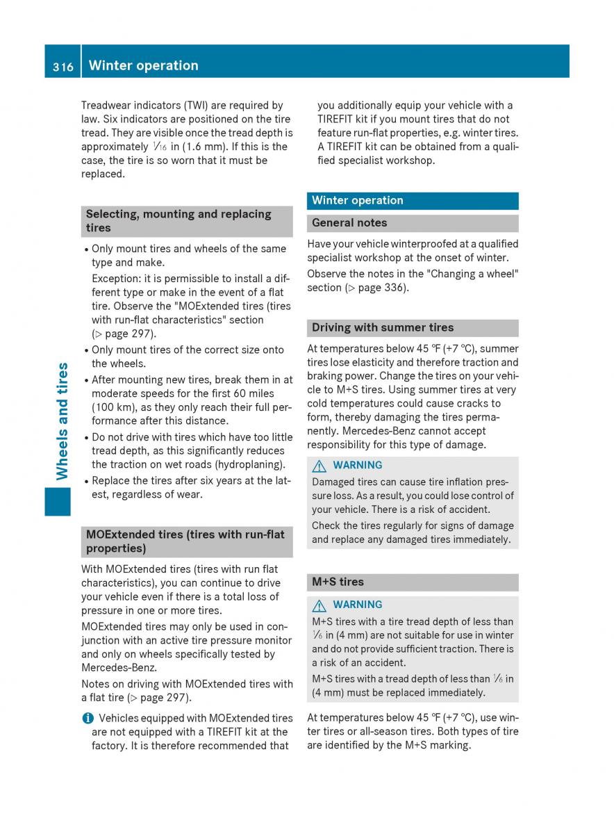 Mercedes Benz CLA C117 owners manual / page 318