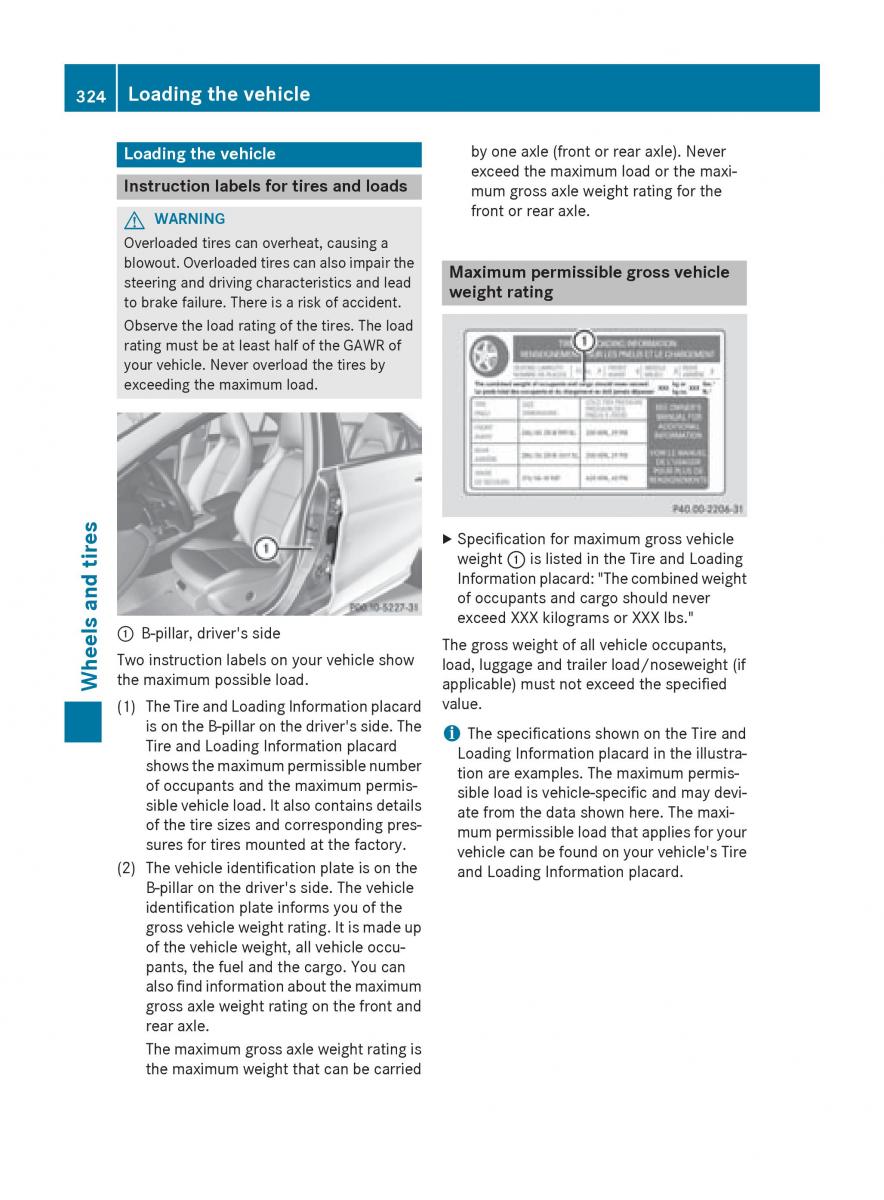 Mercedes Benz CLA C117 owners manual / page 326