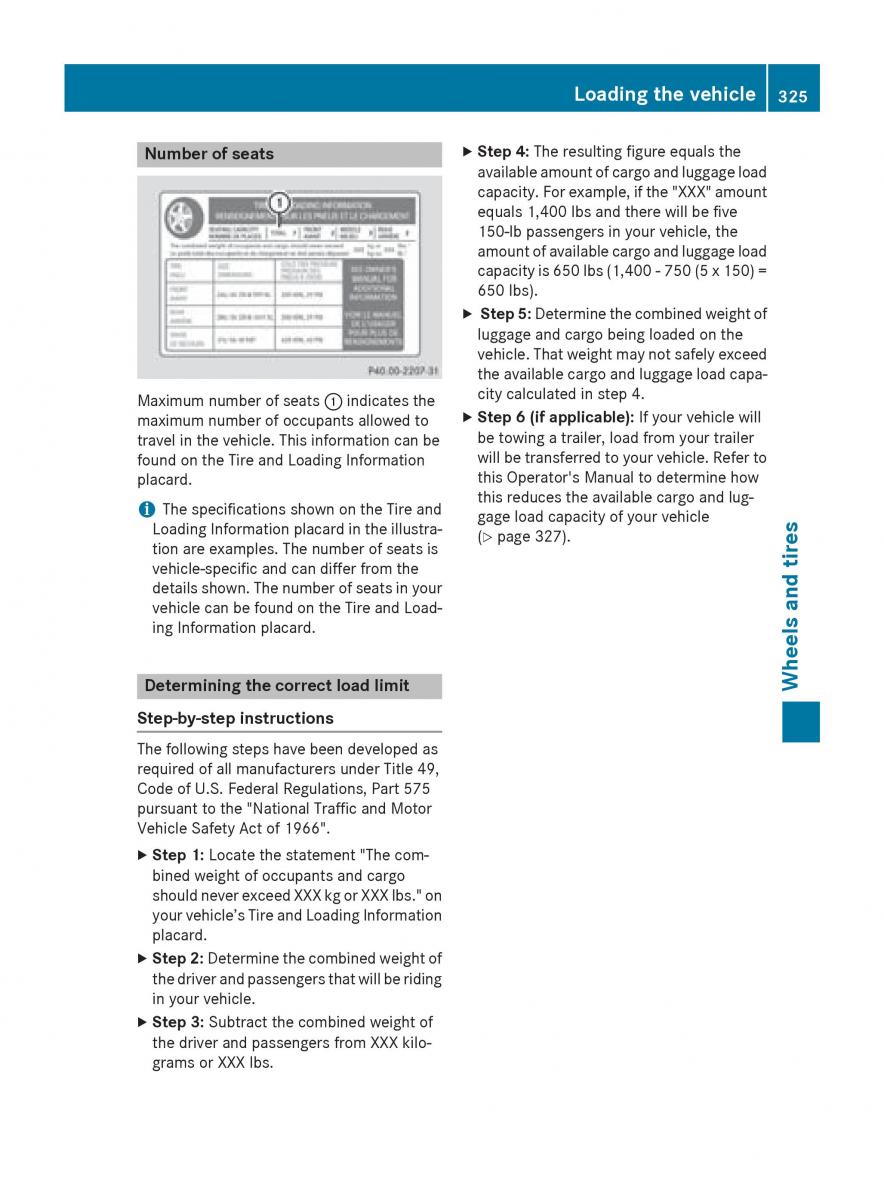 Mercedes Benz CLA C117 owners manual / page 327