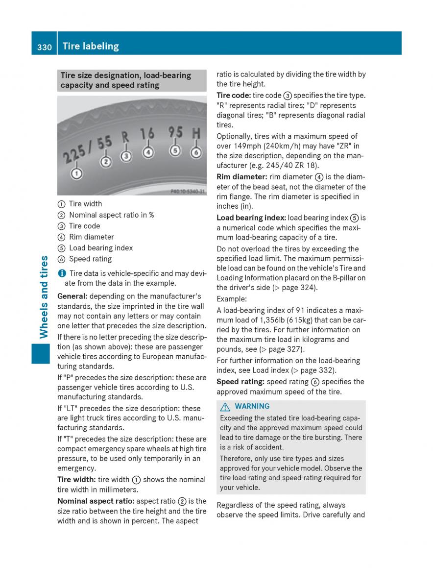 Mercedes Benz CLA C117 owners manual / page 332