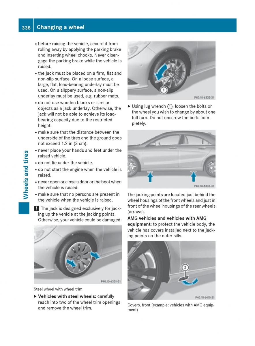 Mercedes Benz CLA C117 owners manual / page 340