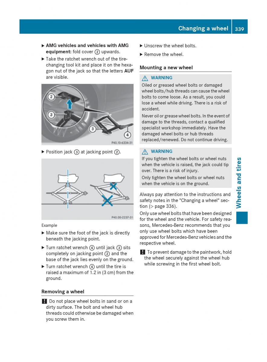 Mercedes Benz CLA C117 owners manual / page 341