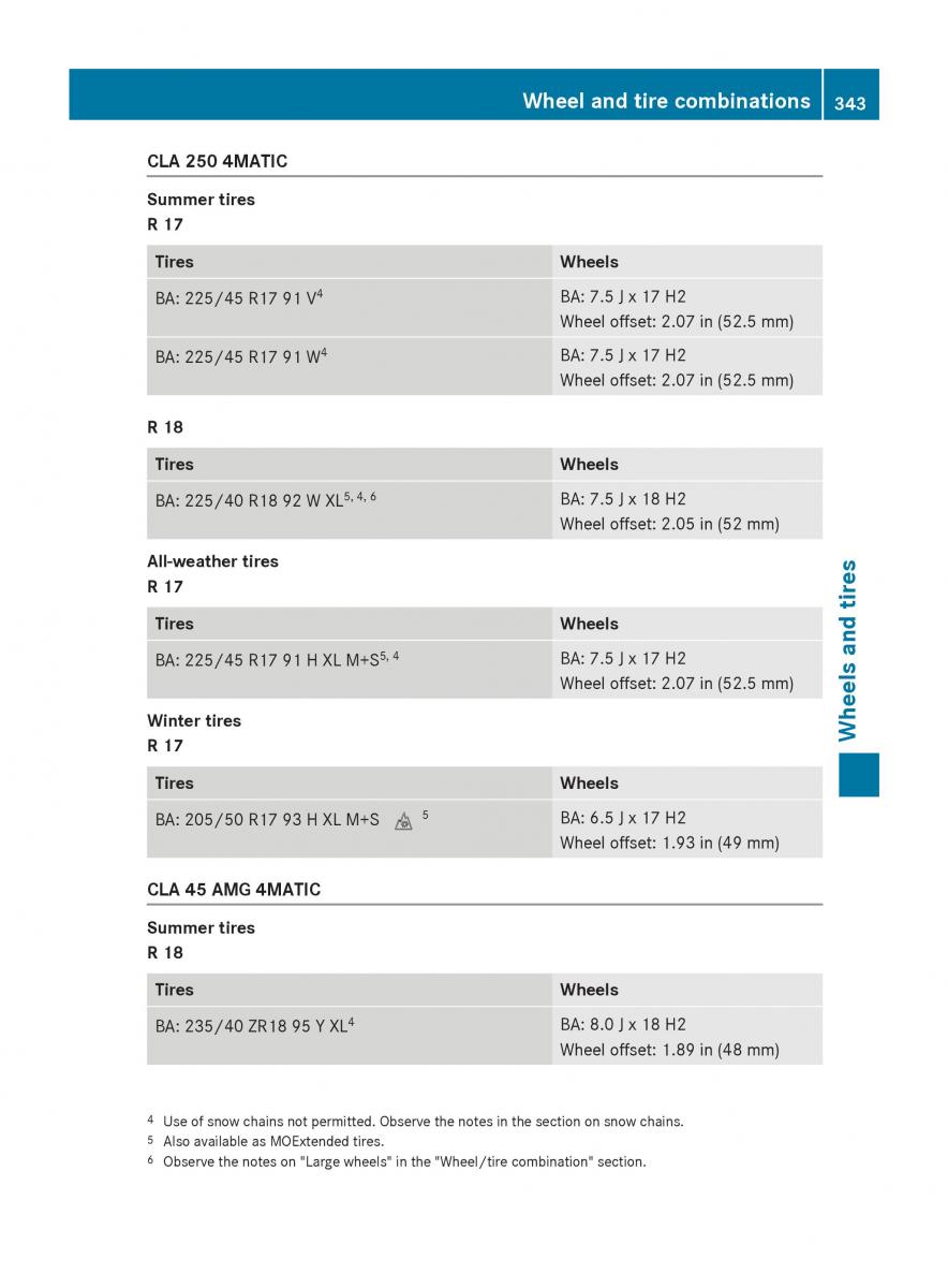 Mercedes Benz CLA C117 owners manual / page 345