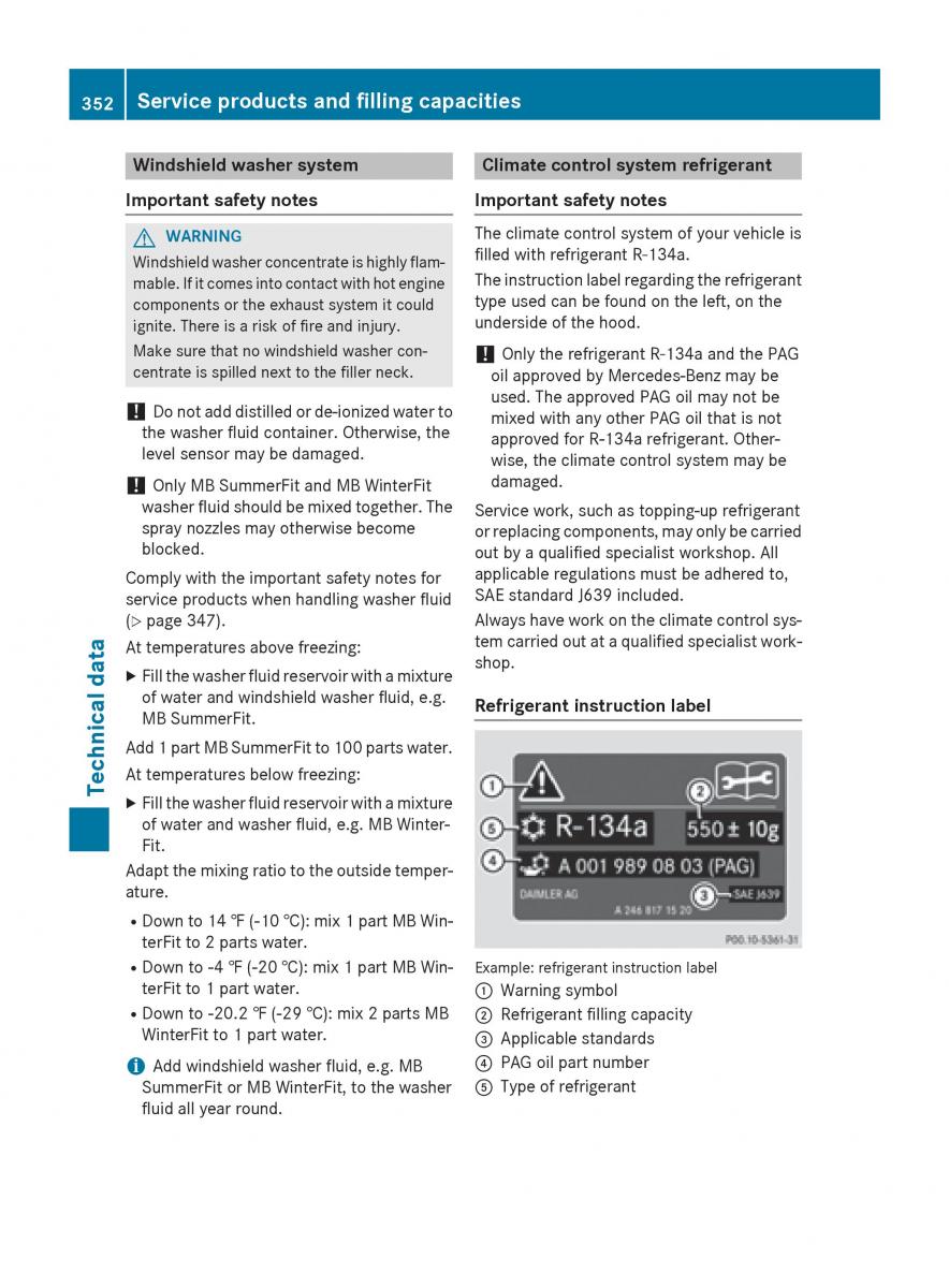 Mercedes Benz CLA C117 owners manual / page 354