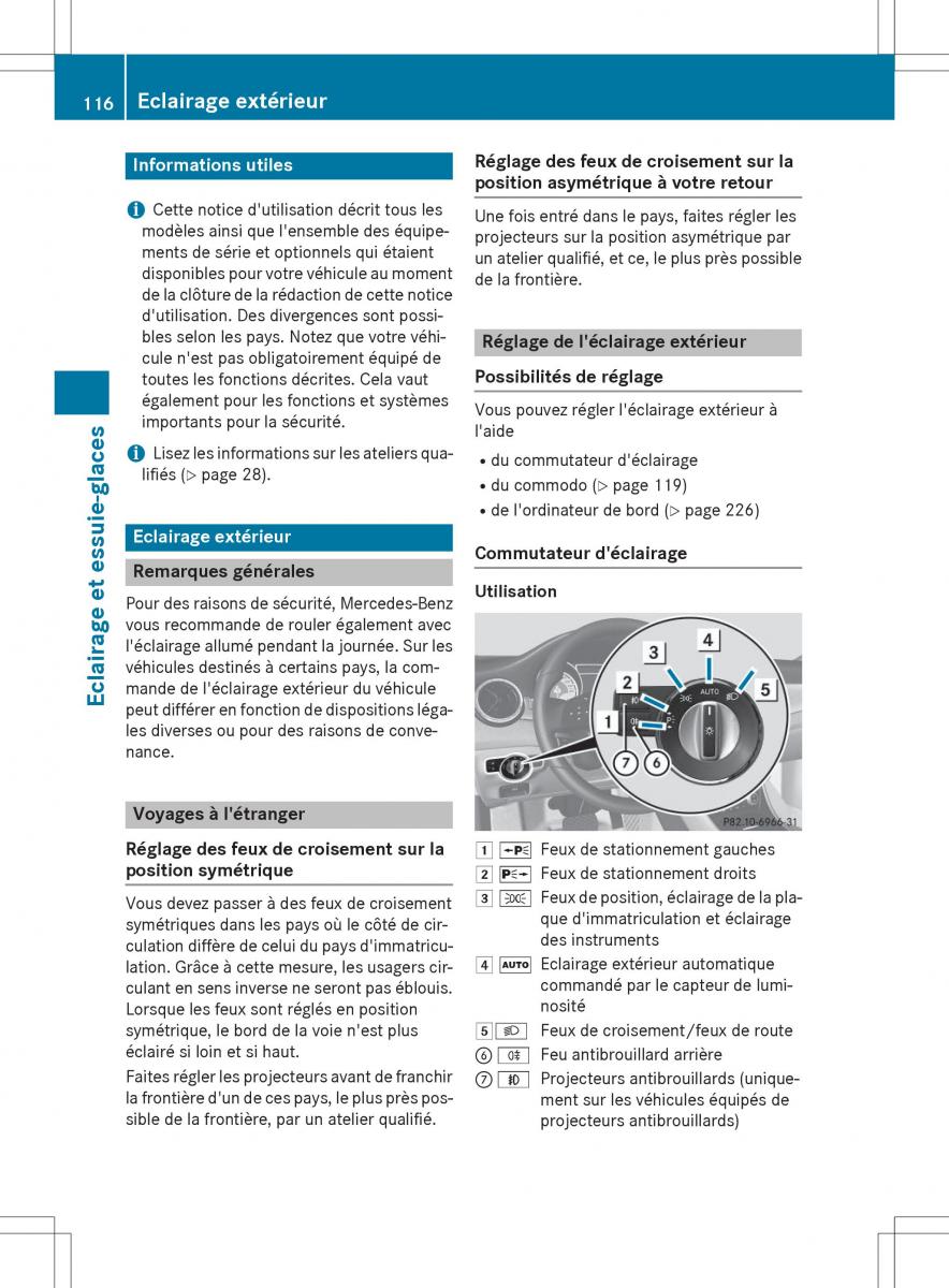 Mercedes Benz CLA Coupe manuel du proprietaire / page 118