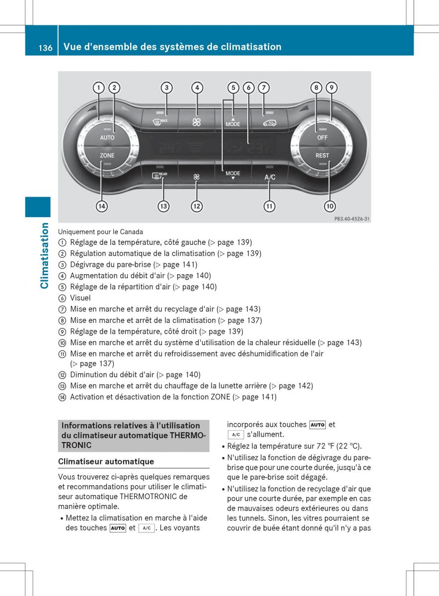 Mercedes Benz CLA Coupe manuel du proprietaire / page 138