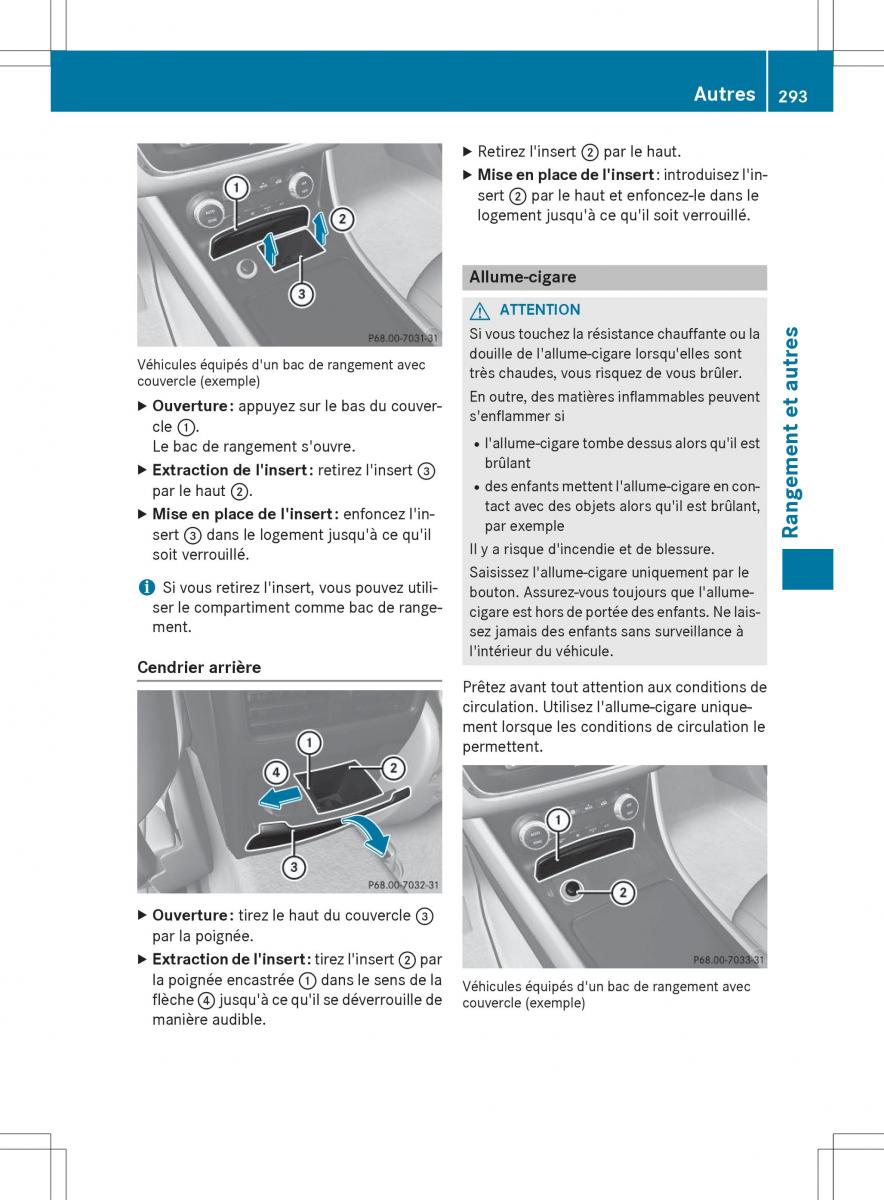 Mercedes Benz CLA Coupe manuel du proprietaire / page 295