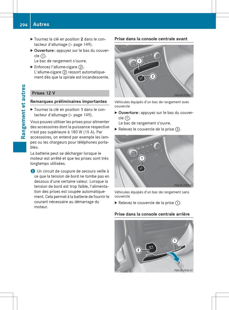 Mercedes Benz CLA Coupe manuel du proprietaire / page 296