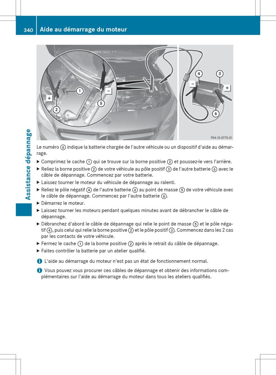 Mercedes Benz CLA Coupe manuel du proprietaire / page 342