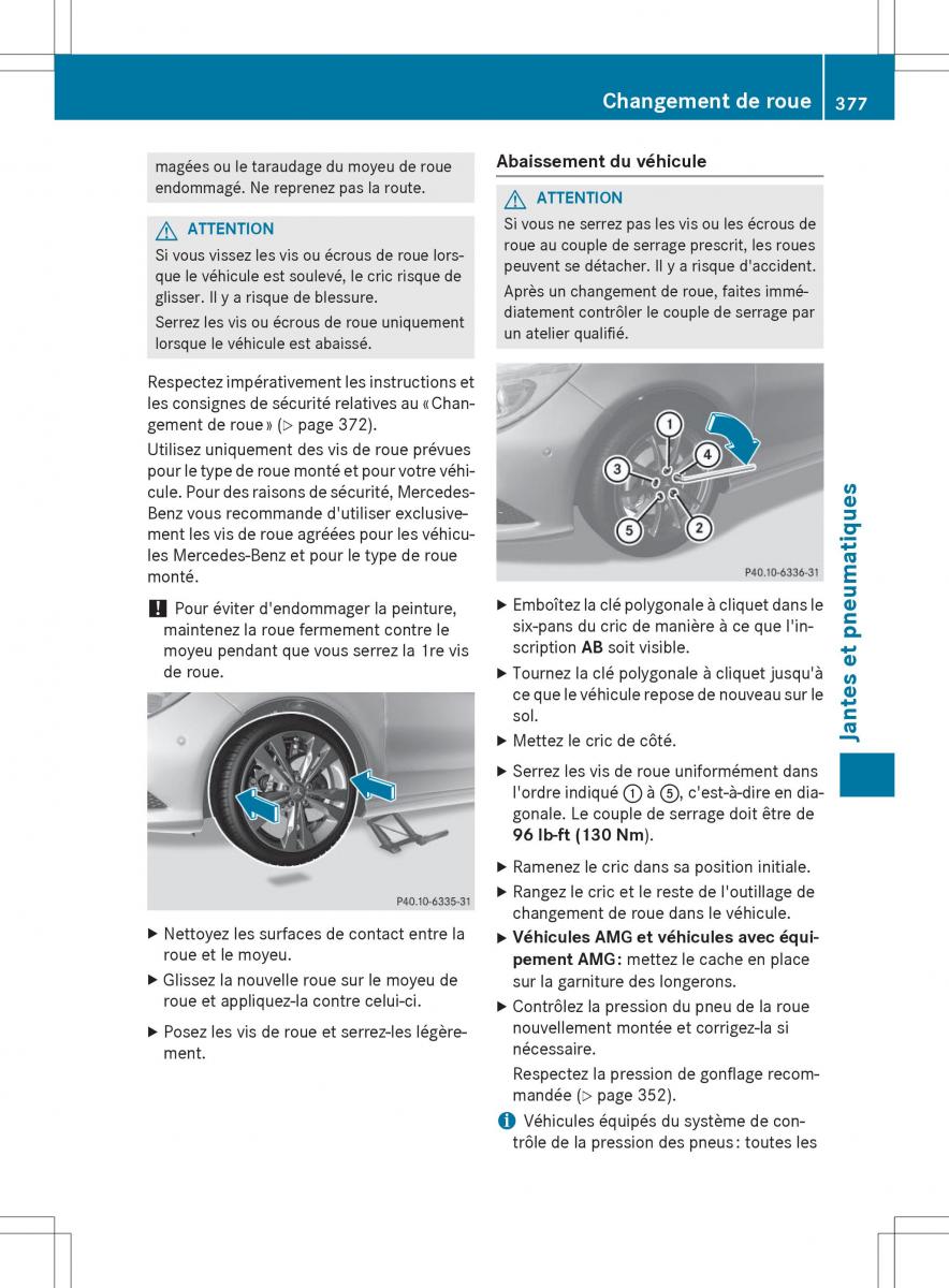 Mercedes Benz CLA Coupe manuel du proprietaire / page 379