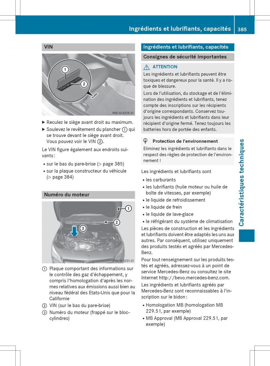 Mercedes Benz CLA Coupe manuel du proprietaire / page 387