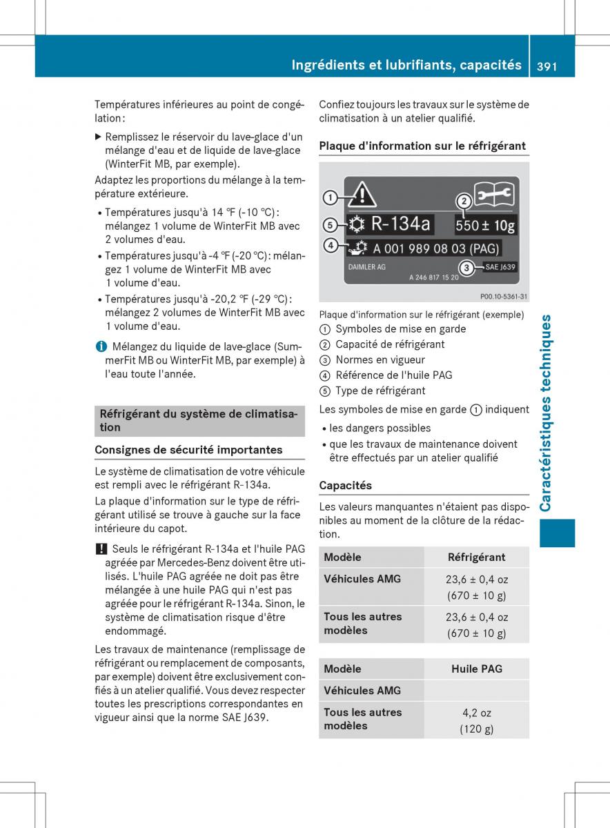 Mercedes Benz CLA Coupe manuel du proprietaire / page 393