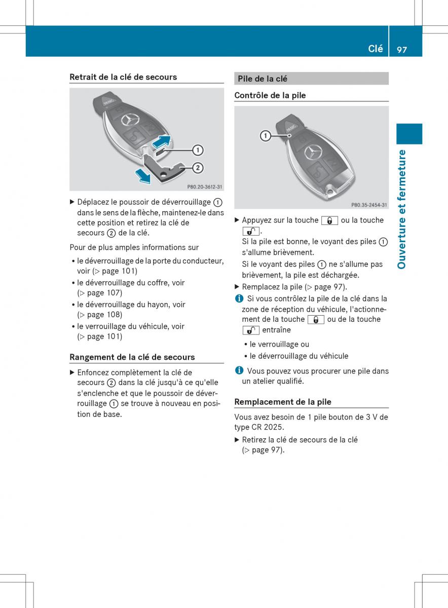 Mercedes Benz E Class W212 2014 manuel du proprietaire / page 99