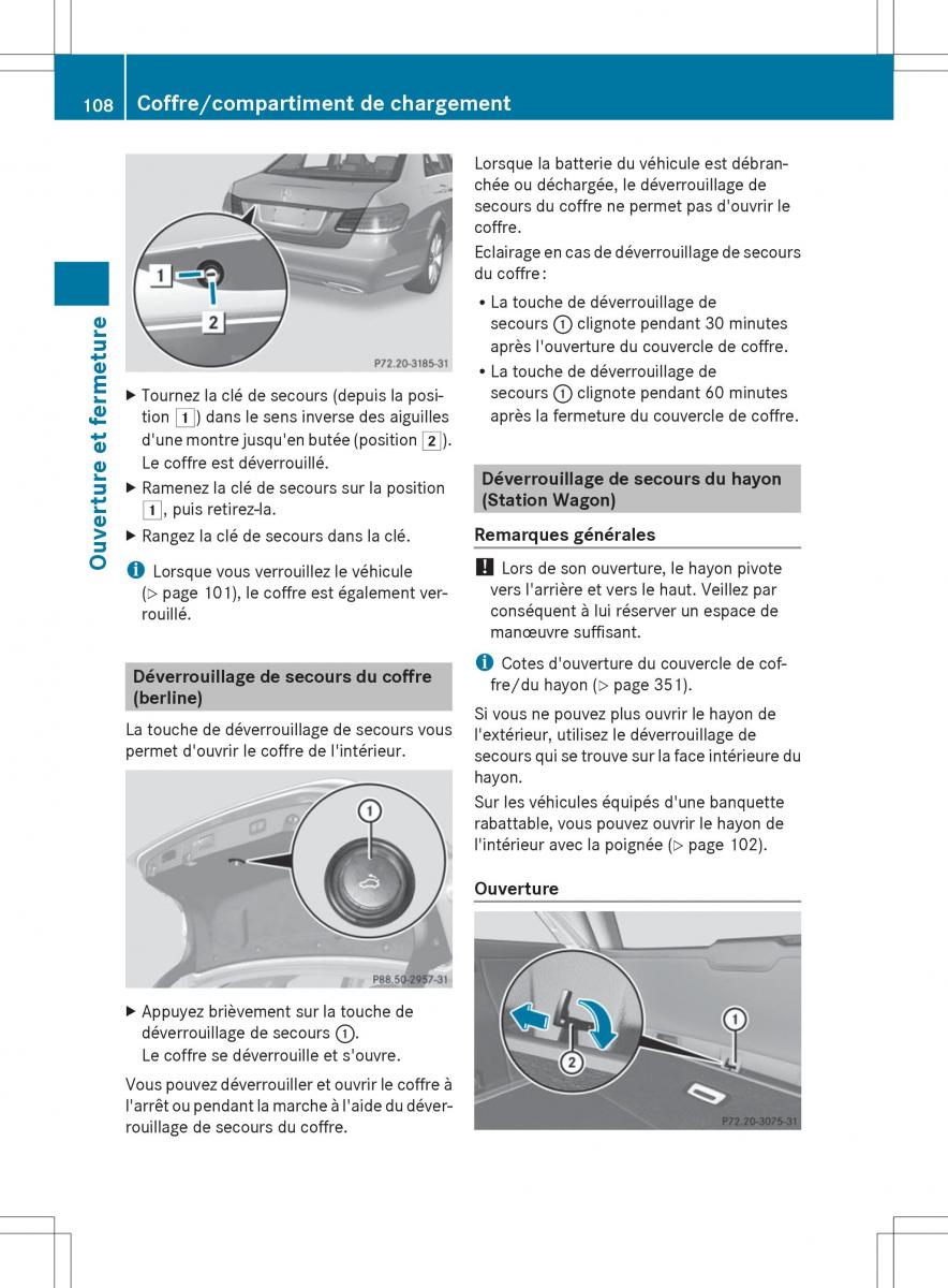 Mercedes Benz E Class W212 2014 manuel du proprietaire / page 110