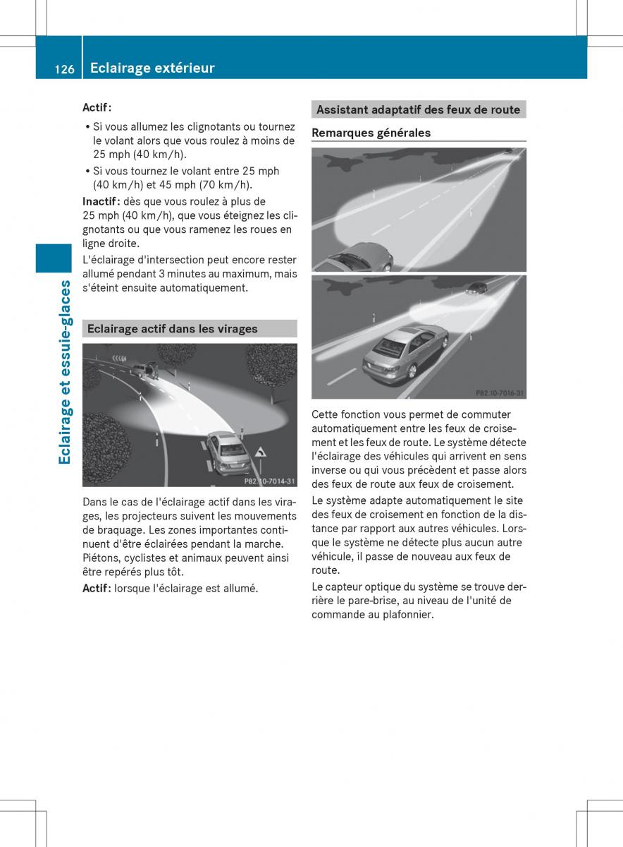 Mercedes Benz E Class W212 2014 manuel du proprietaire / page 128