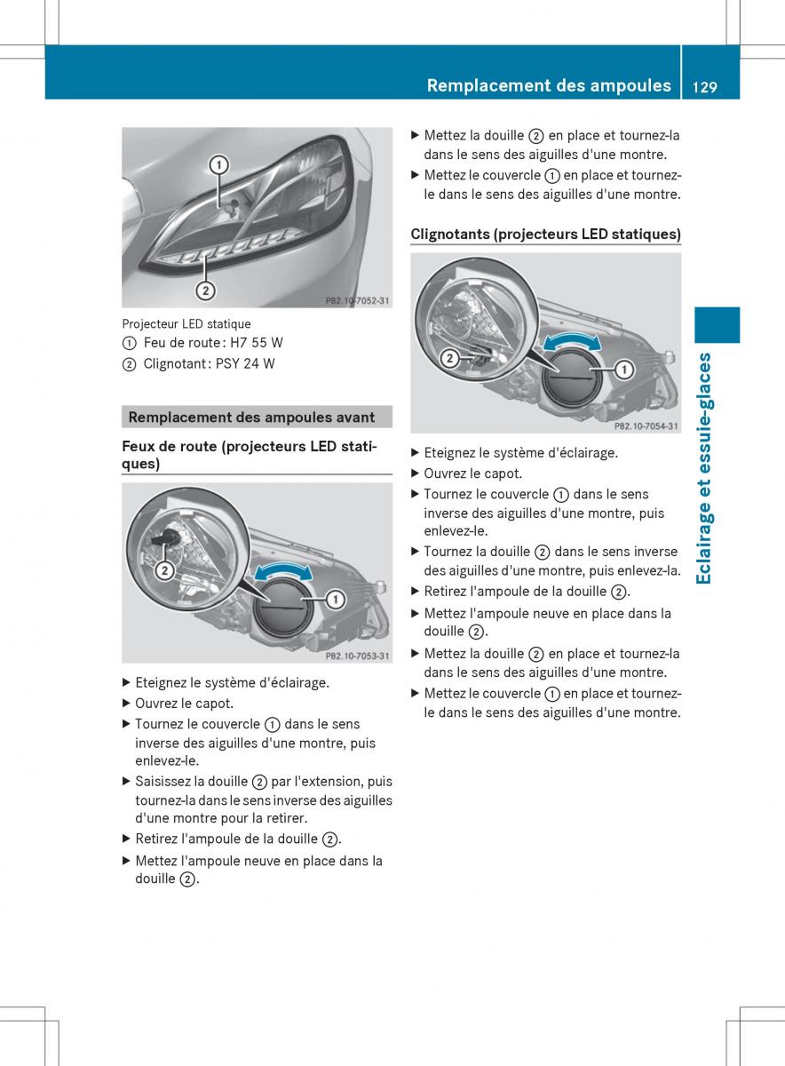 Mercedes Benz E Class W212 2014 manuel du proprietaire / page 131