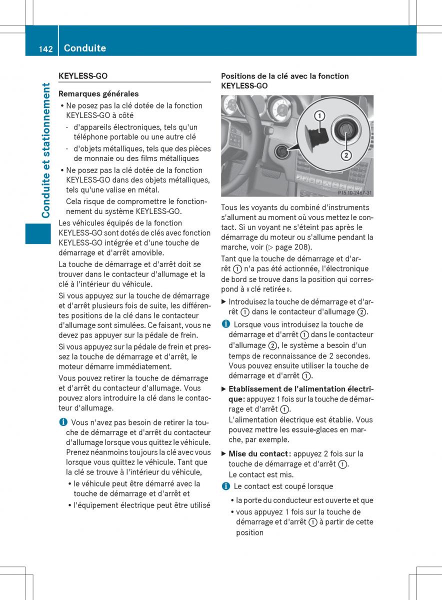 Mercedes Benz E Class W212 2014 manuel du proprietaire / page 144