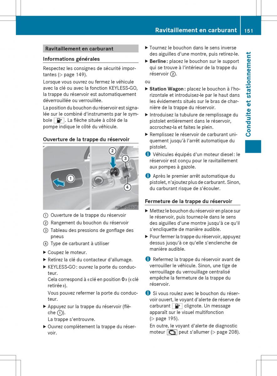 Mercedes Benz E Class W212 2014 manuel du proprietaire / page 153