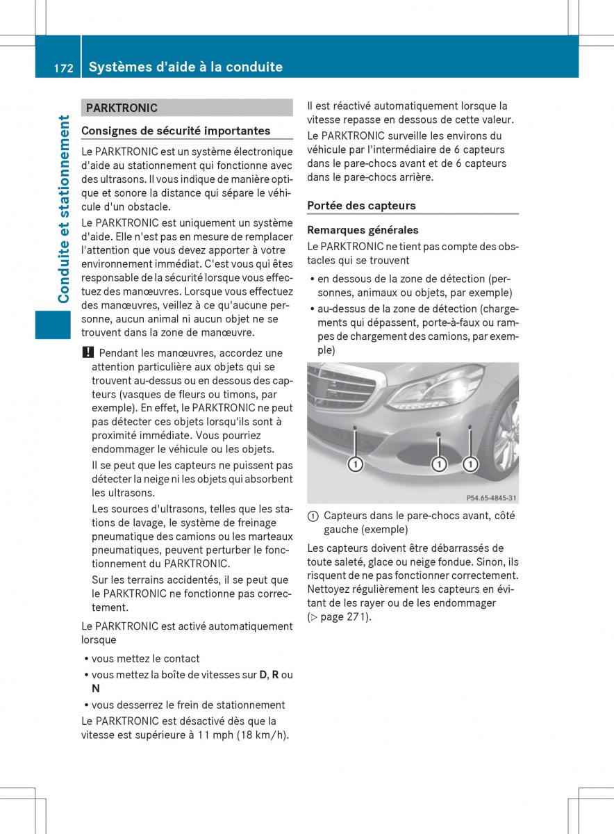 Mercedes Benz E Class W212 2014 manuel du proprietaire / page 174